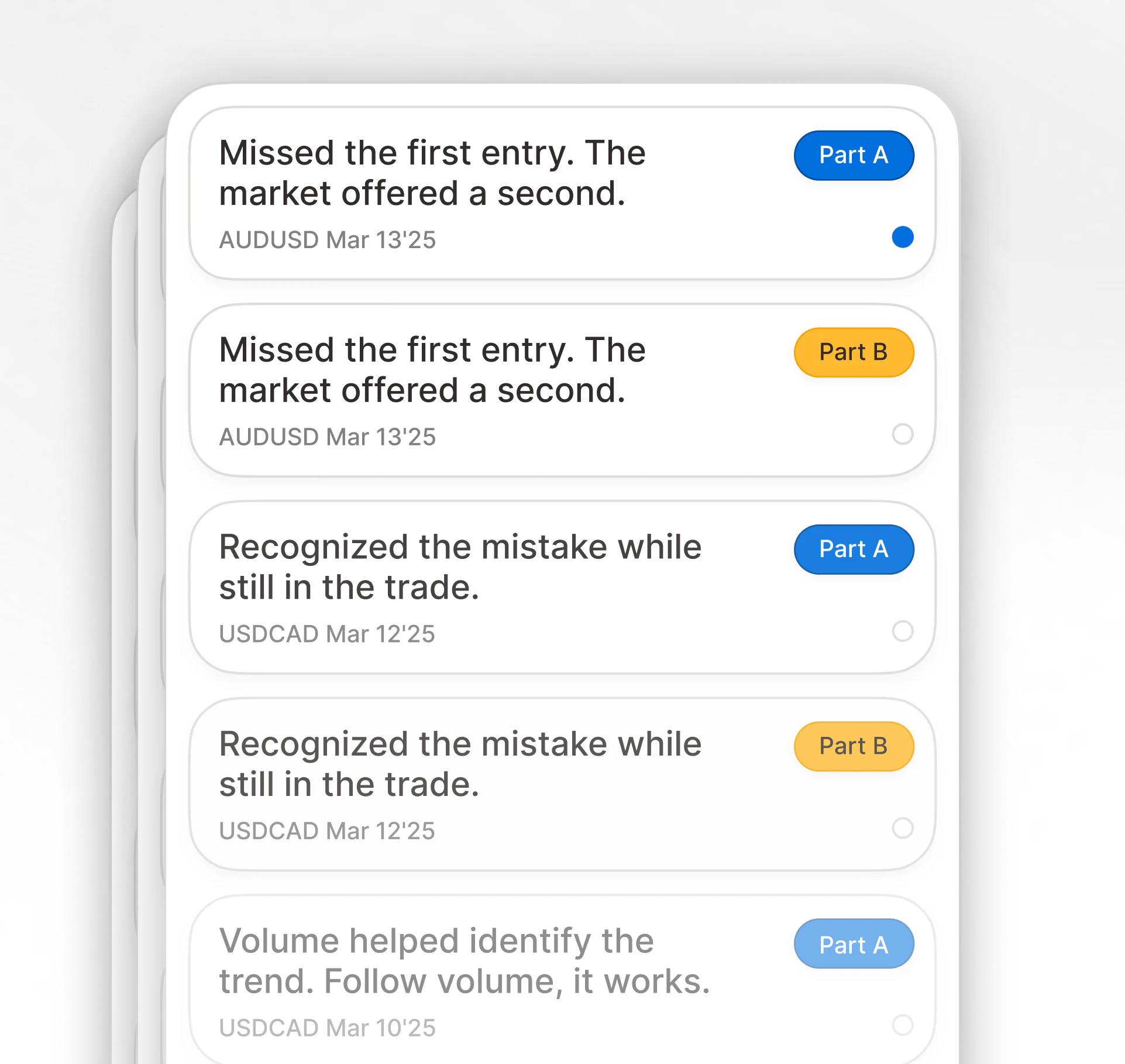 Real trading case studies